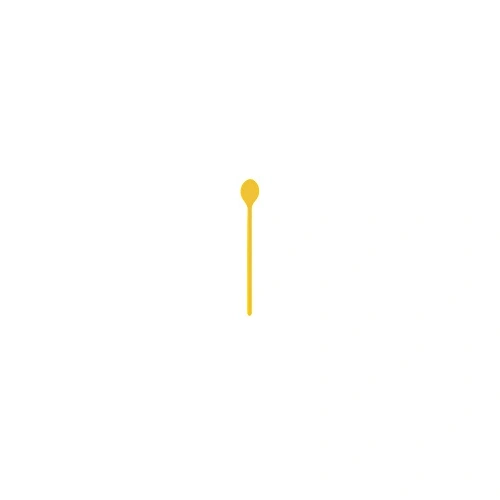 JAB MELAMINE GELATO YELLOW SODA SPOON 190mm