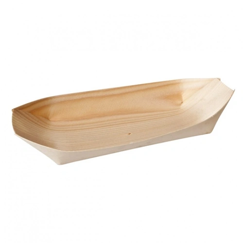 OVAL BOAT PINE WOOD 225X110mm (50PC/PACK)