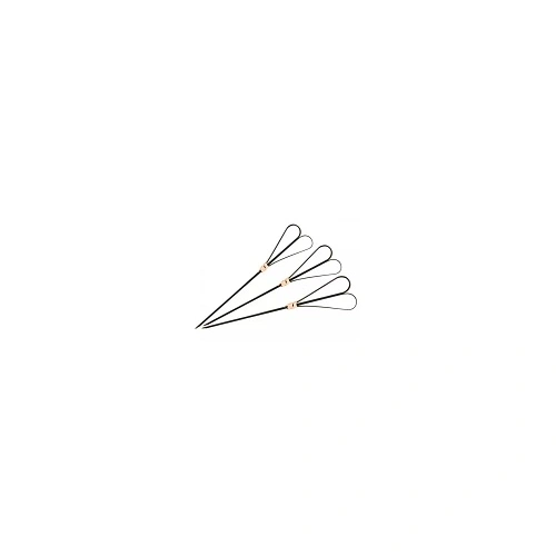 BAMBOO SKEWER HEART BLACK 120mm 100PCS/PACK