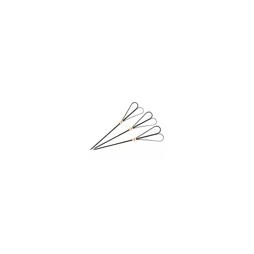 BAMBOO SKEWER HEART BLACK 180mm 100PCS/PACK