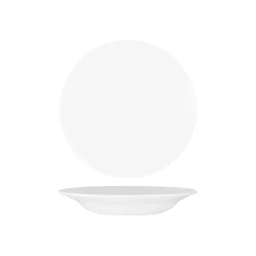 SUPERWARE MELAMINE PASTA PLATE W/ RIM WHITE 230mmØ