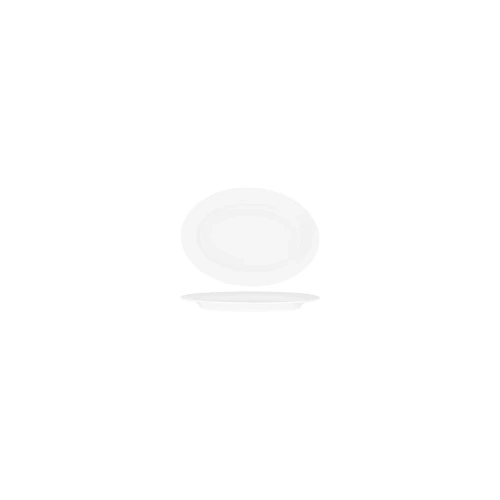 SUPERWARE MELAMINE OVAL RIMMED PLATER WHITE 240mmW