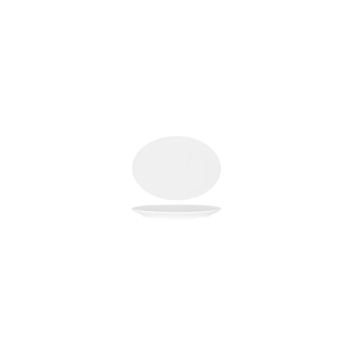 SUPERWARE MELAMINE OVAL COUPE PLATER WHITE 270mmW 