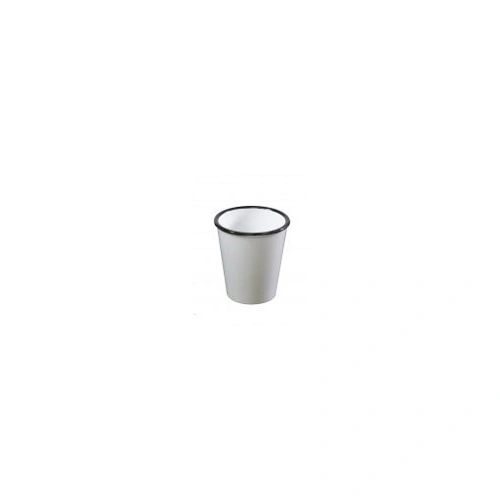 JAB VINTAGE MELAMINE WHITE / BLACK RIM TUMBLER 270ml