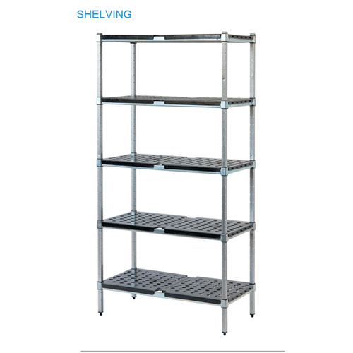 MANTOVA 4 TIER ZINC SHELVING UNIT ABS SHELVES 1050mmL 