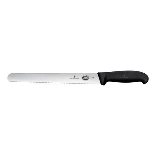 VICTORINOX 25cm SERRATED SLICING KNIFE FIBROX HANDLE