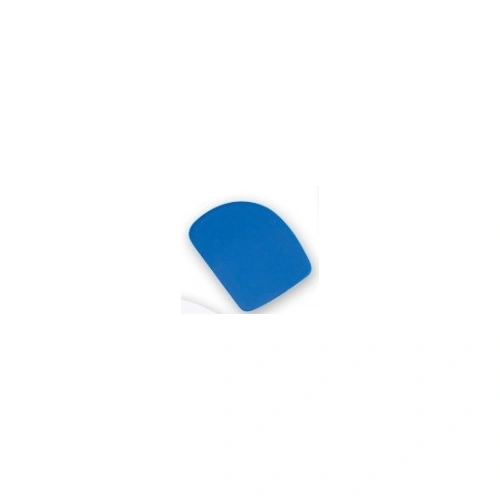 DOUGH SCRAPER CURVED PLASTIC 120x85mm BLUE