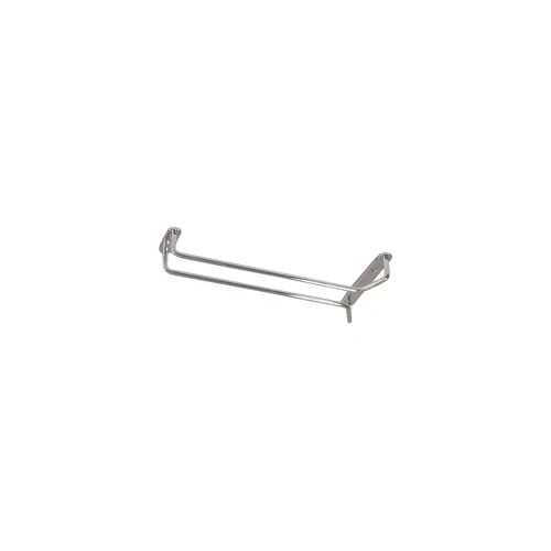 GLASS HANGER SINGLE ROW 250mm CHROME