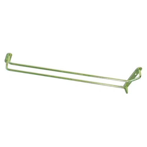 GLASS HANGER SINGLE ROW 600mm BRASS 