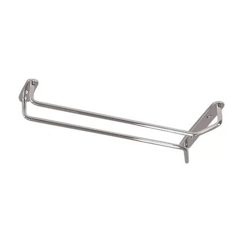 GLASS HANGER SINGLE ROW 600mm CHROME