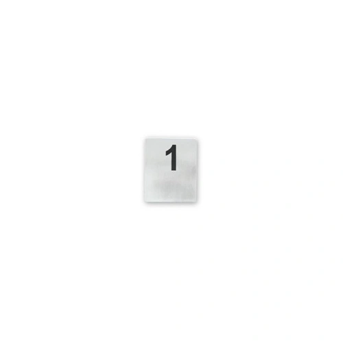 FLAT TABLE NUMBERS SET 11-20 18/10 80x100mm