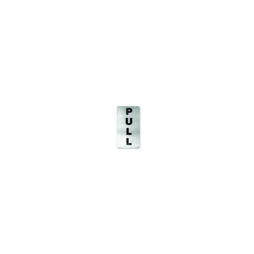 WALL SIGN PULL 18/10 60x110mm