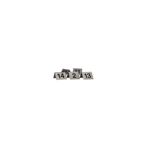 TABLE NUMBER SET 1-10 A FRAME 18/10 50x50mm
