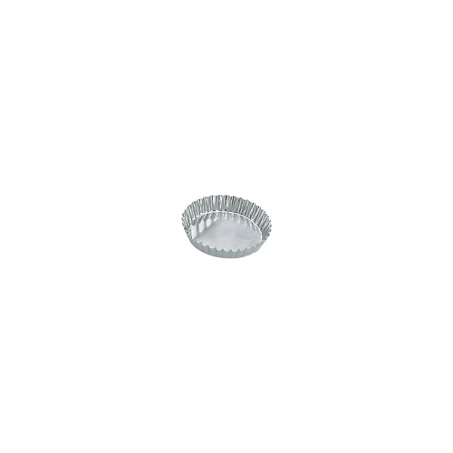 TART MOULD-ROUND FLUTED FIXED BASE 95mmØ x 18mmH