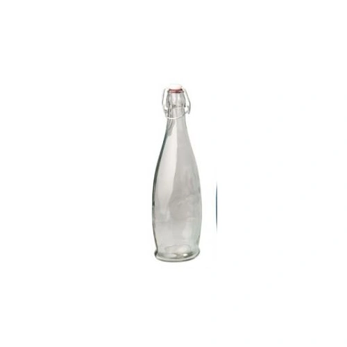 GLASS WATER BOTTLE 1.0 LTR MODERN CLEAR