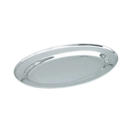 CHEF INOX OVAL PLATTER ROLLED EDGE S/ST 600mm