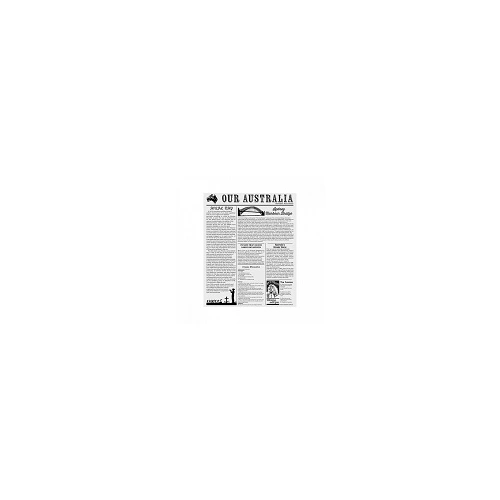MODA GREASEPROOF PAPER NEWSPRINT 310mmW x 380mmL