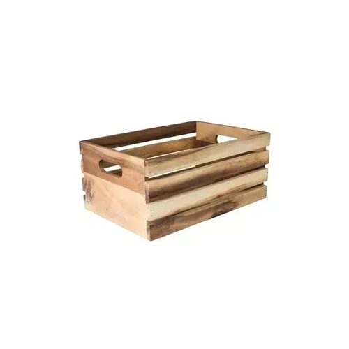 MODA BROOKLYN RUSTIC ACACIA WOOD CRATE