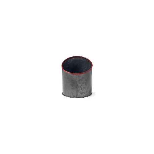 CONEY ISLAND GALVANISED BLACK POT SLANT RED EDGE