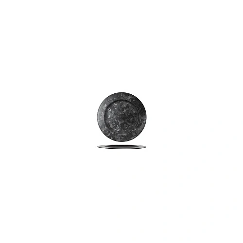 CONEY ISLAND GALVANISED BLACK ROUND PLATE 230mmØ