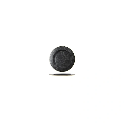 CONEY ISLAND GALVANISED BLACK ROUND PLATE 230mmØ