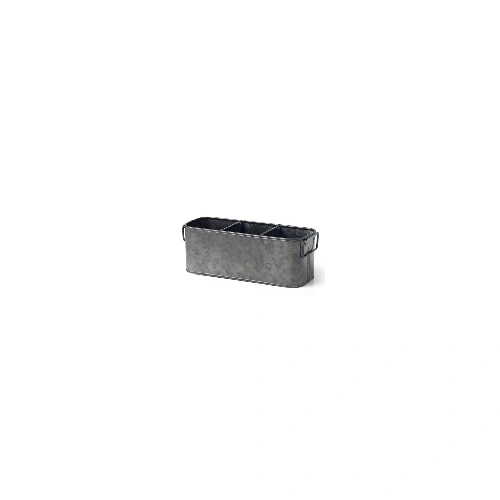 CONEY ISLAND GALVANISED BLACK 3 COMP CADDY