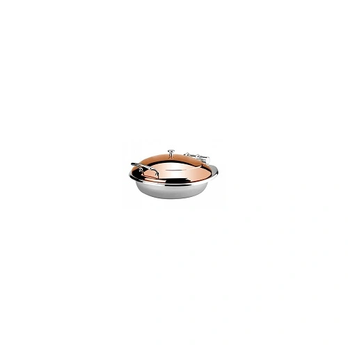 ATHENA S/ST INDUCTION CHAFER ROUND W/ GOLD LID