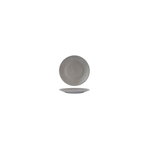 ZUMA COUPE PLATE RIBBED 310mm HAZE