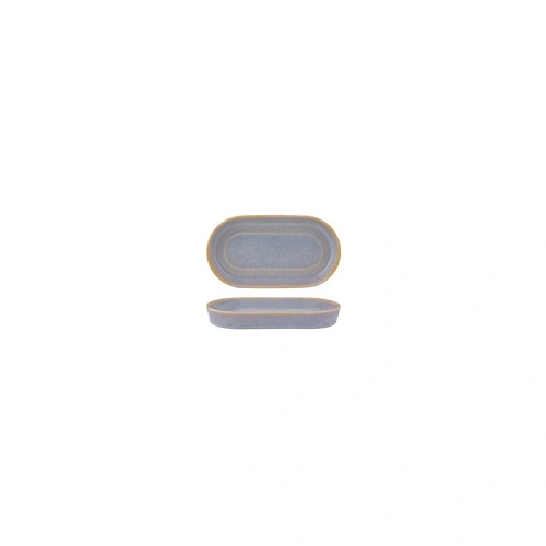 TABLEKRAFT URBAN LOFT OVAL SERVE PLATTER AZURE BLUE