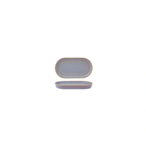 TABLEKRAFT URBAN LOFT OVAL SERVE PLATTER AZURE BLUE