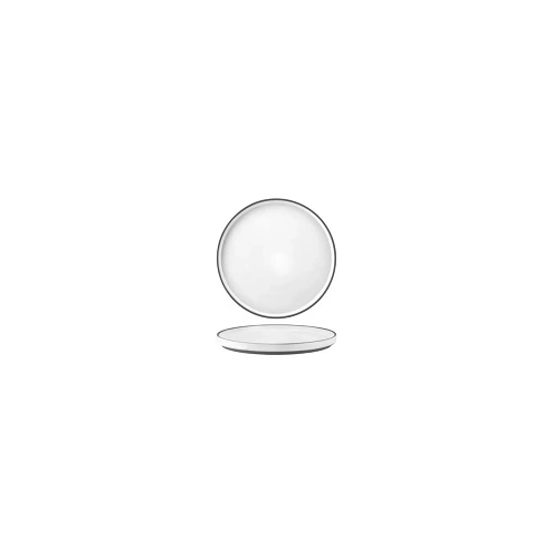 TABLEKRAFT URBAN MUSE WHITE PLATE RIMMED 210mmØ x 20mmH