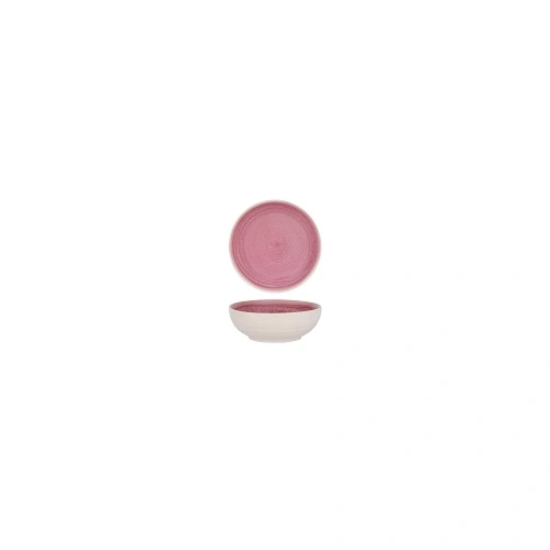 TABLEKRAFT LINEA ROUND BOWL DUSTY PINK 120mmØ x 40mmH