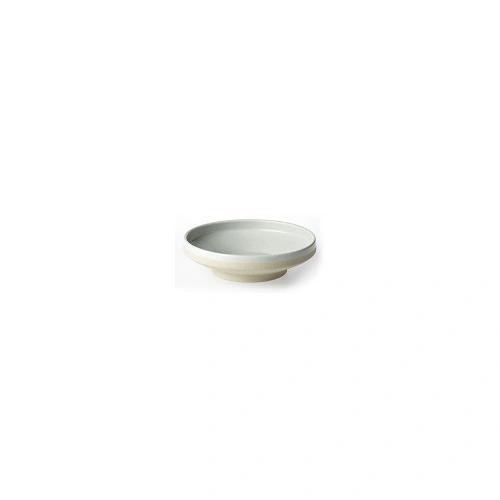 SOHO ROUND FOOTED BOWL 230mm x 68mm WHITE PEBBLE