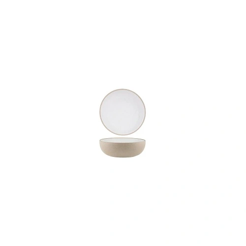 SOHO ROUND DEEP BOWL 170mm WHITE PEBBLE