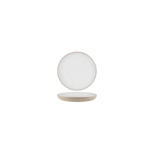 SOHO ROUND DEEP COUPE PLATE 235mm WHITE PEBBLE