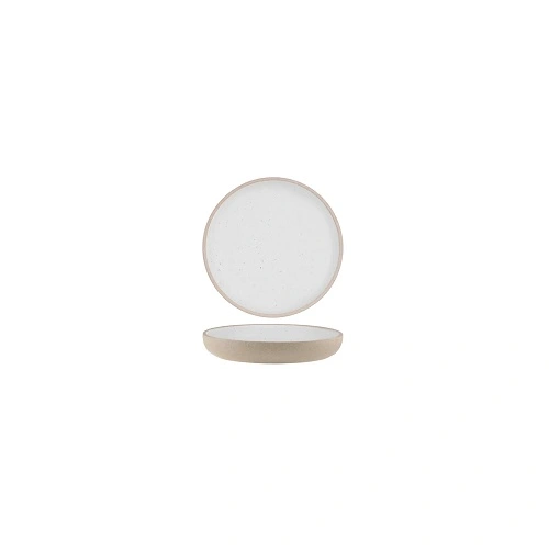 SOHO ROUND DEEP COUPE PLATE 175mm WHITE PEBBLE