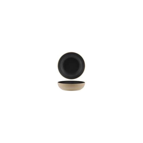 SOHO ROUND DEEP BOWL 200mm SPECKLE BLACK