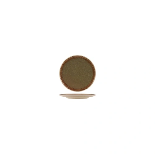 SOHO ROUND PLATE 160mm BURNT SIENNA