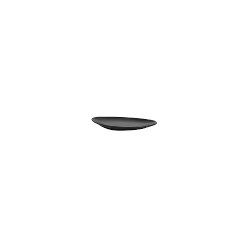 TABLEKRAFT BLACK OVAL PLATE 290x250mm 
