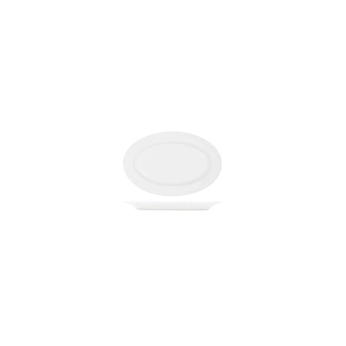 CORE WHITE OVAL PLATTER WIDE RIM 260mm x 170mm x 24mmH