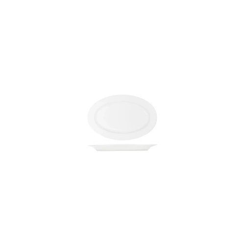CORE WHITE OVAL PLATTER WIDE RIM 355mm x 240mm x 30mmH