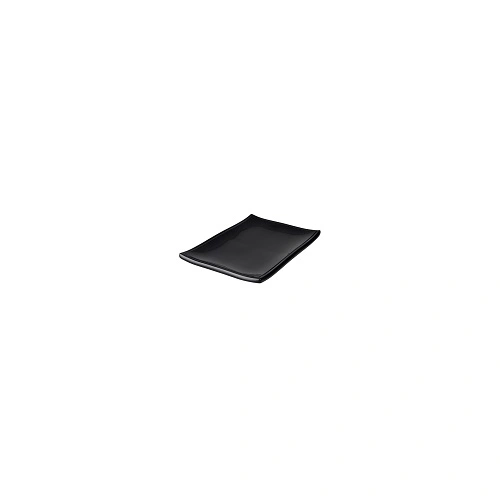 RYNER MELAMINE SUSHI PLATTER, FRAMED EDGE BLACK