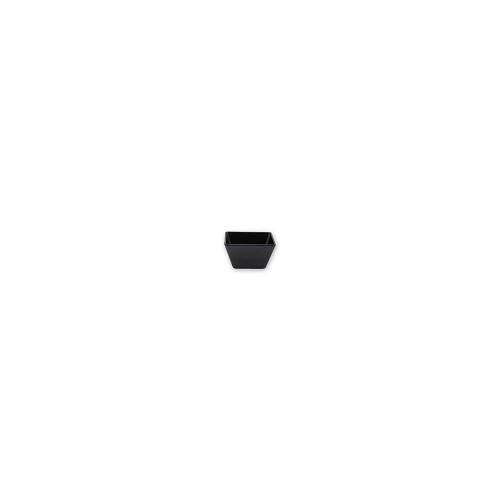 MELAMINE SQUARE BOWL 70x70x42mm BLACK