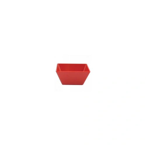 MELAMINE SQUARE BOWL 90x90x55mm RED