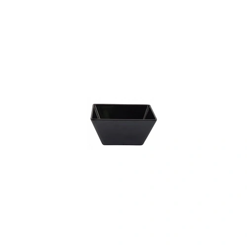 RYNER MELAMINE SQUARE BOWL 130x130x70mm BLACK