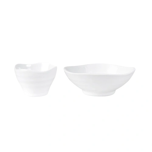RYNER MELAMINE ORGANIC SHAPE BOWL 125mm WHITE