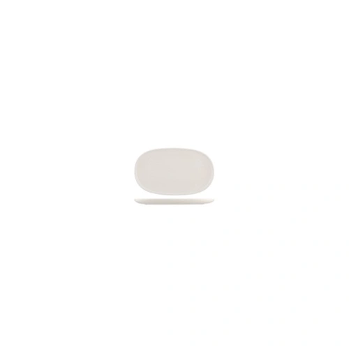 MODA PORCELAIN OVAL COUPE PLATE SNOW 180mmW