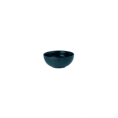 LUZERNE LINEN ROUND BOWL 110mm NAVY BLUE MATT