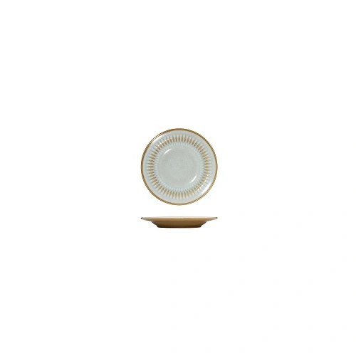 LUZERNE COTTAGE ALMOND ROUND RIM PLATE 230mm