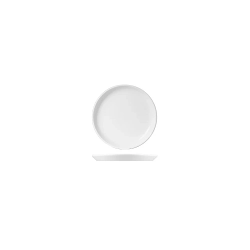 WHITE ALBUM ROUND FLARED COUPE PLATE